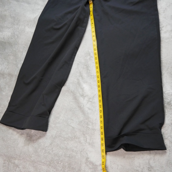 Jeaamksser Womens XL High Waisted Black Pleated Trousers Straight Leg Pants NWOT - Picture 10 of 12